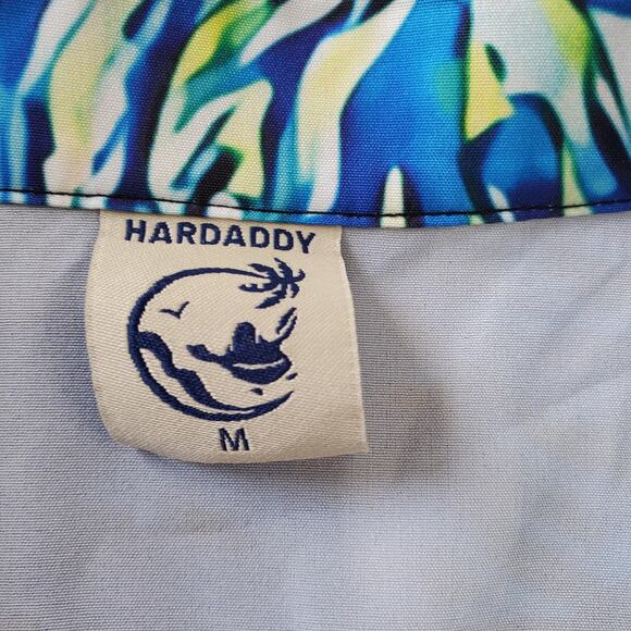 Hardaddy Shirt Mens Medium Starry Night Rooster Chicken Graphic Button Front - Picture 3 of 8